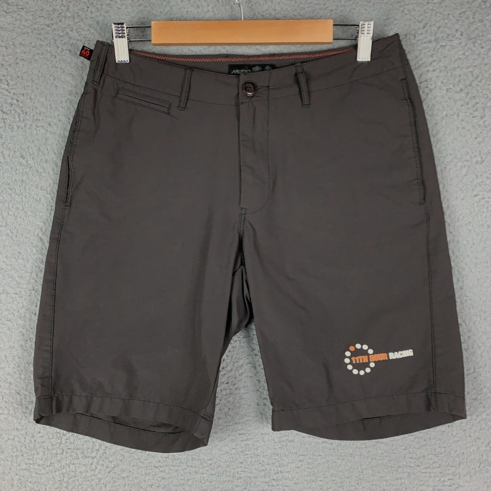 Musto Evolution Rib Uv Fast Dry Shorts Men's Medium M Gray UPF 40 Stretch Hybrid